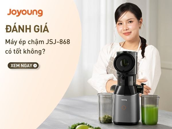 Review máy ép chậm Joyoung JSJ-868 cùng Thu Nhi Eatclean