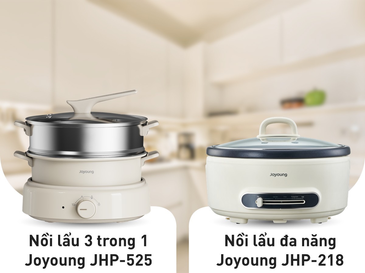 So sánh nồi lẩu đa năng JHP-525 và nồi lẩu đa năng JHP-218