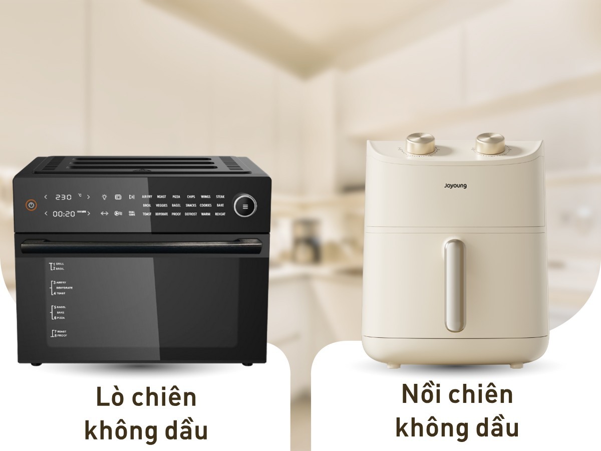 Nên mua lò chiên không dầu hay nồi chiên không dầu, loại nào tốt nhất?