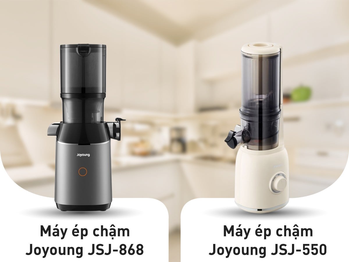 So sánh máy ép chậm JSJ-868 và máy ép chậm JSJ-550