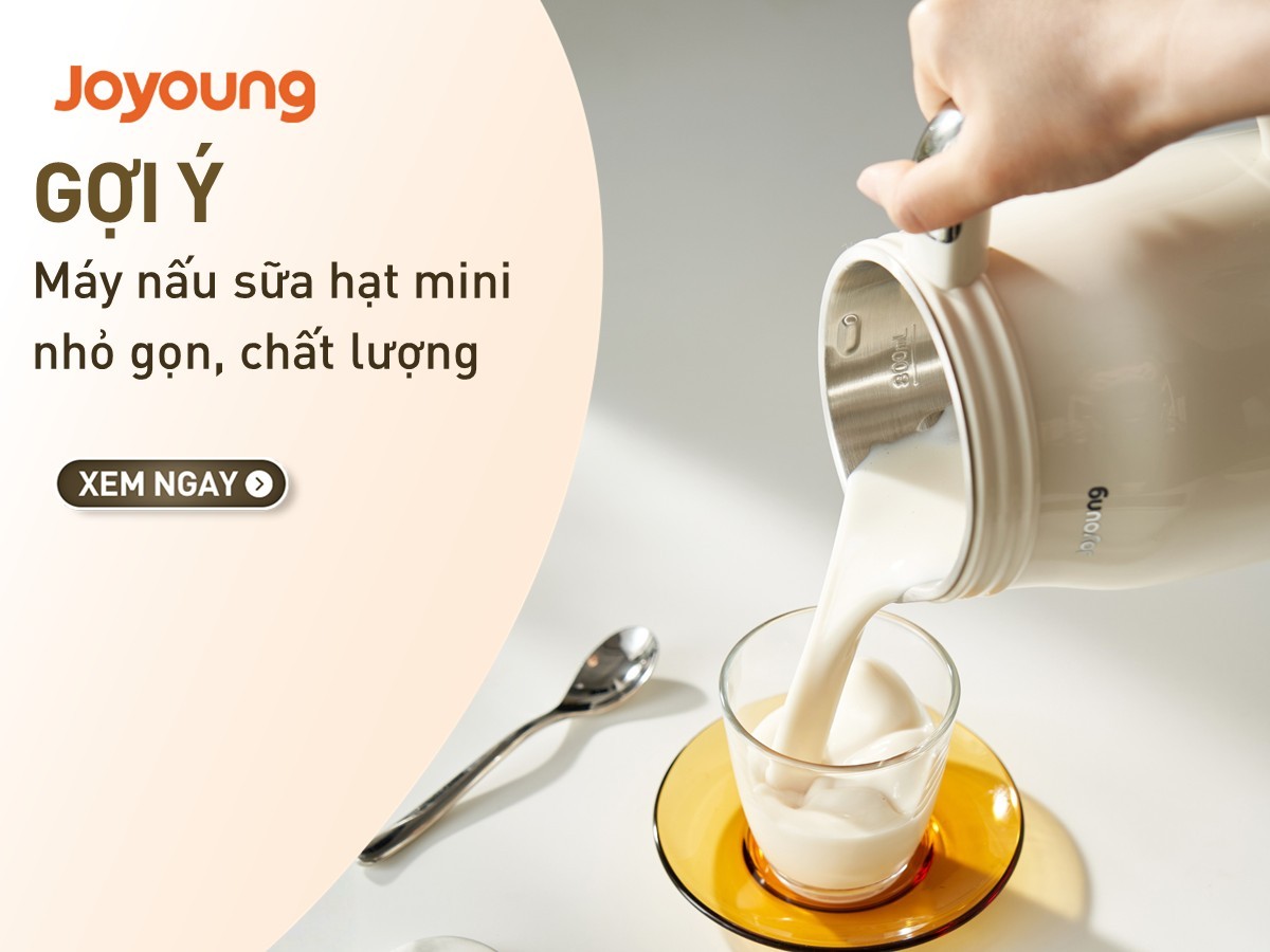 Top 2 máy nấu sữa hạt mini, nấu sữa ngon