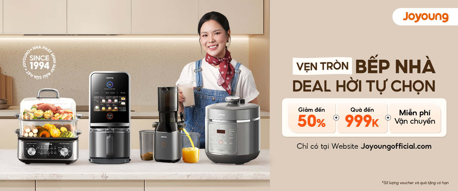 Bí Quyết Vào Bếp Nhàn Tênh Cùng Hội Bạn Thân Nhà Joyoung