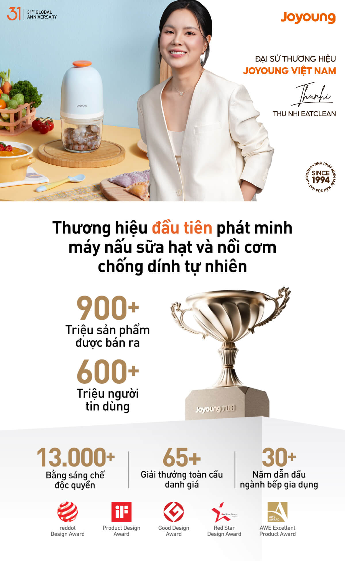 Máy xay ăn dặm cho bé Joyoung JBFC-166