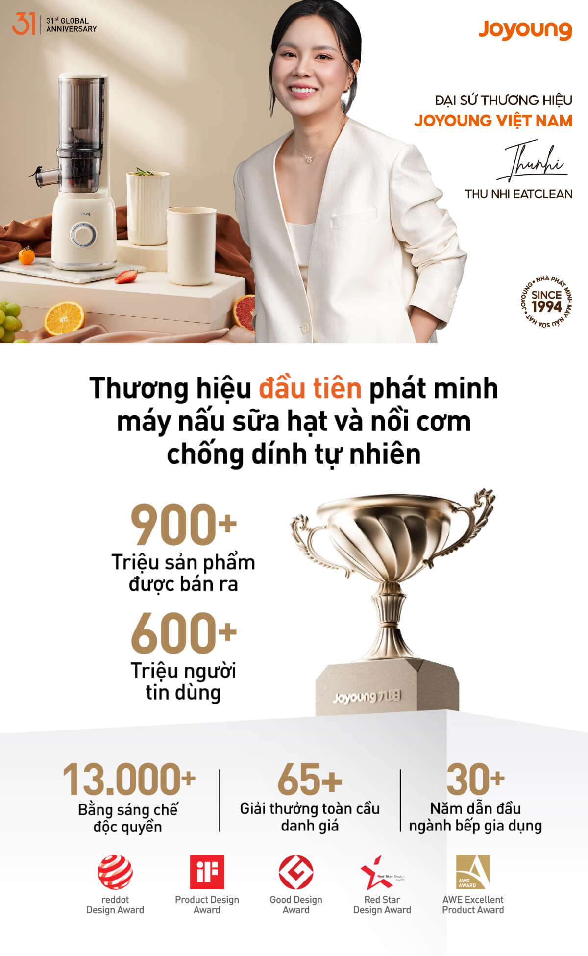 Máy ép chậm Joyoung JSJ-550 tại website chính hãng ưu đãi 2026