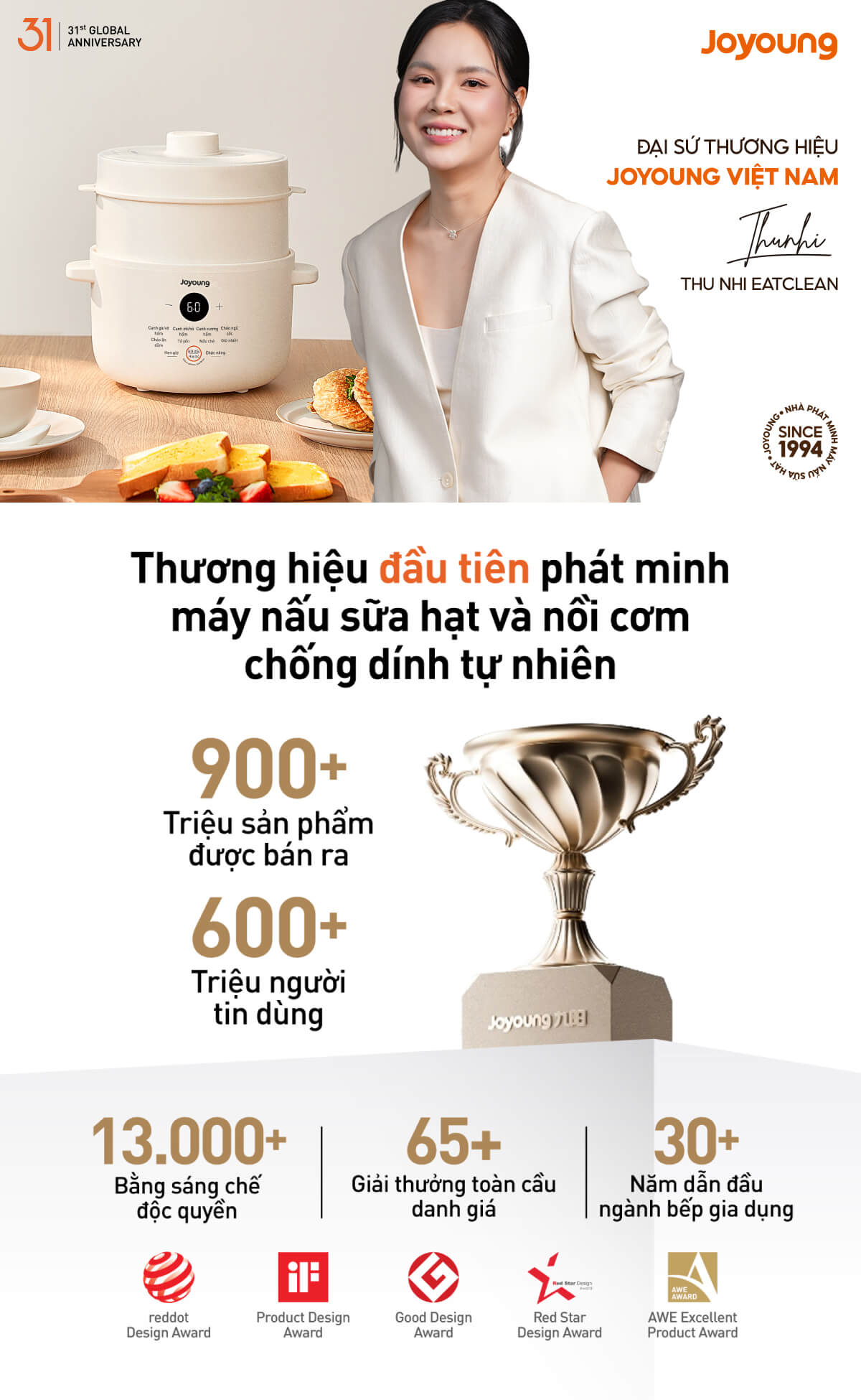 Nồi nấu chậm Joyoung JSC-187 chỉ có tại website chính hãng