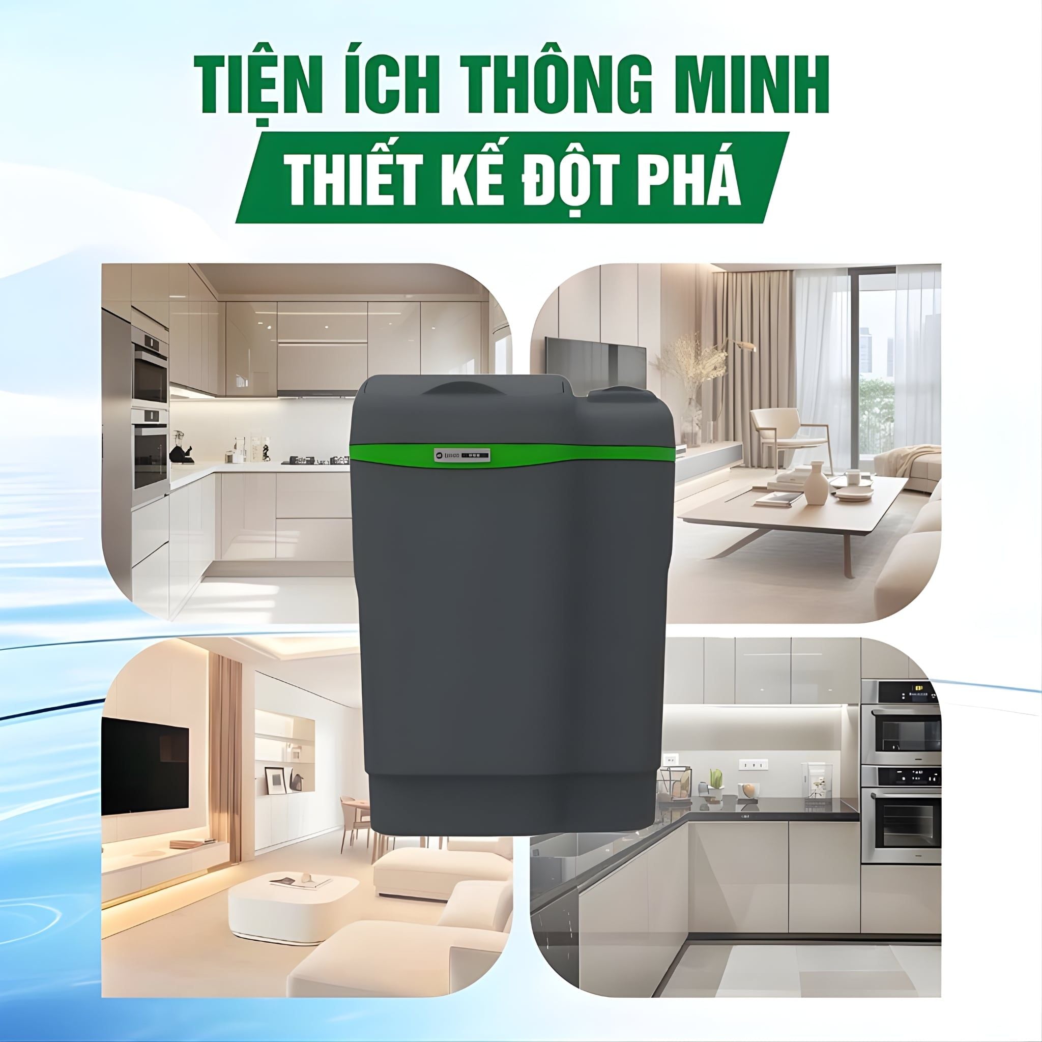 Thiết kế nhỏ gọn, lắp đặt linh hoạt, phù hợp với nhiều không gian