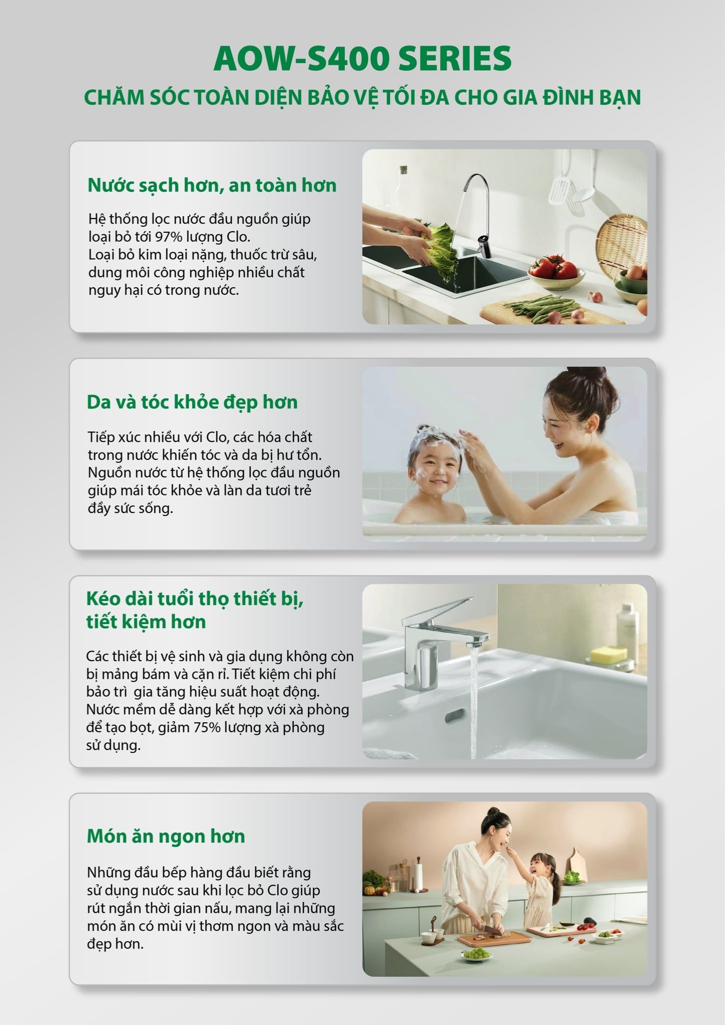 AO Smith AOW-S400 PRO không chỉ bảo vệ sức khỏe, mà còn nâng cao chất lượng sống