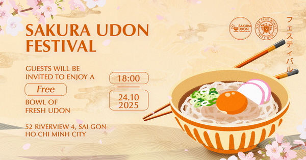 Sakura Udon Festival – Trải nghiệm ẩm thực Nhật Bản tại Vier Dining