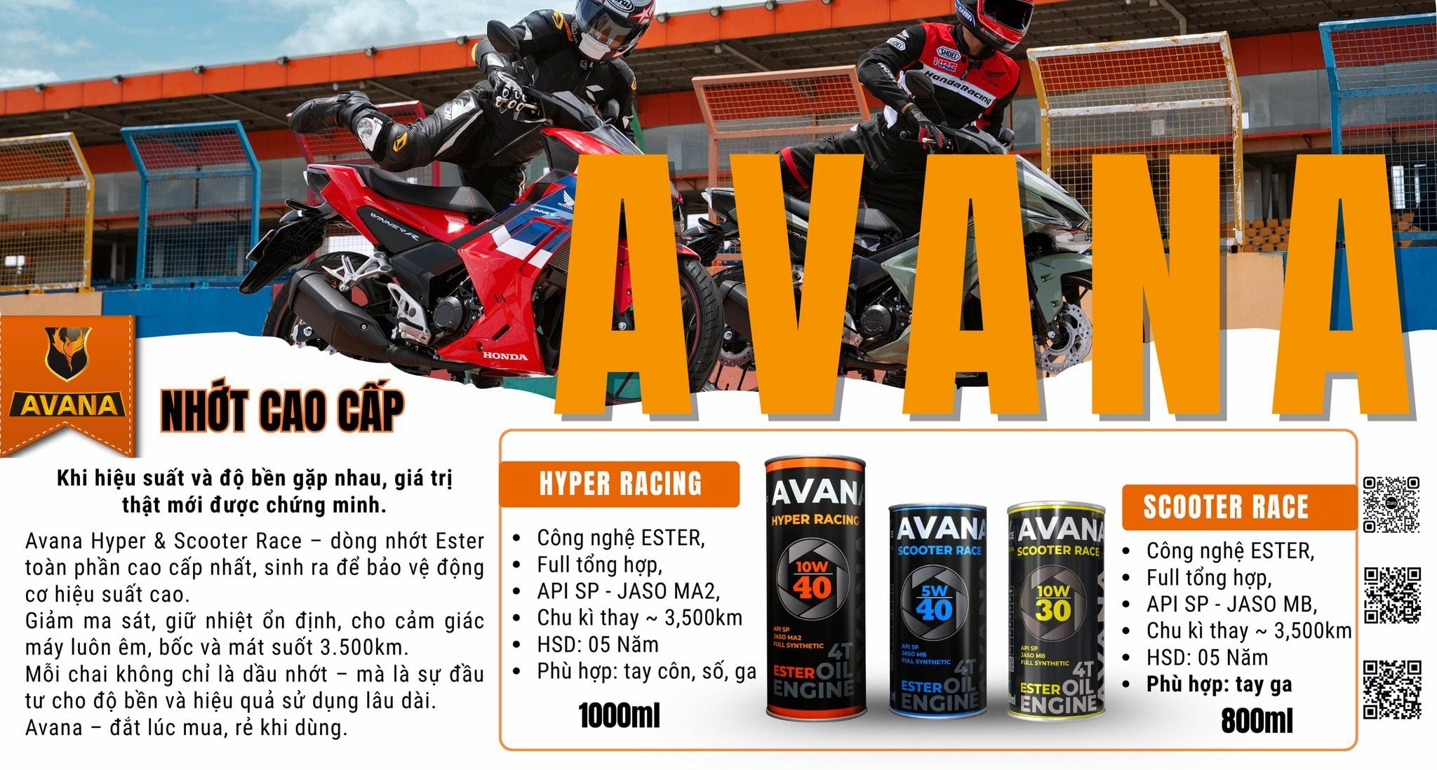 AVANA HYPER RACING & SCOOTER RACE   “ĐẮT LÚC MUA – RẺ KHI DÙNG”