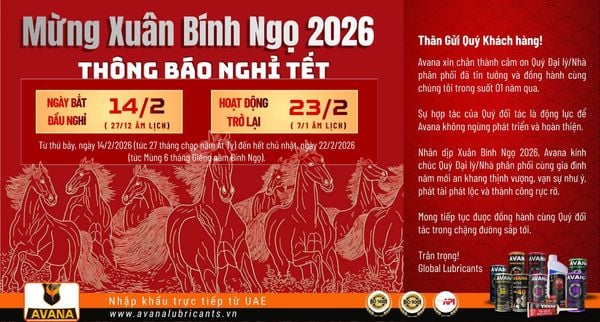 THÔNG BÁO NGHỈ TẾT NGUYÊN ĐÁN XUÂN BÍNH NGỌ 2026