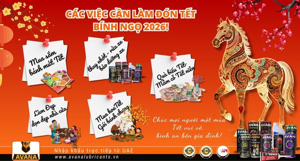 CÙNG AVANA CHECK LIST NHỮNG VIỆC CẦN LÀM TRƯỚC TẾT BÍNH NGỌ 2026