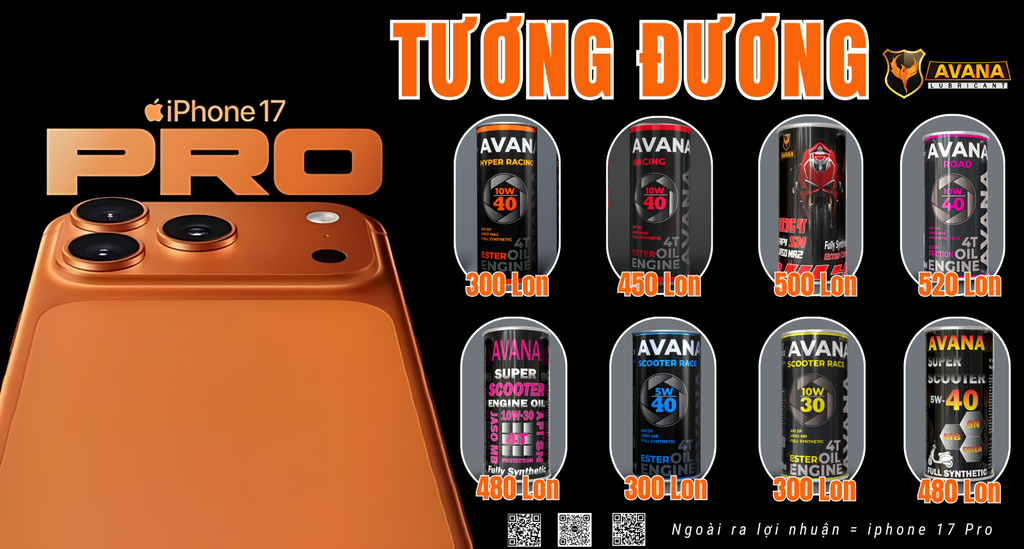 “1 iPhone 17 = cả kho nhớt Avana 😅📱🛢️”