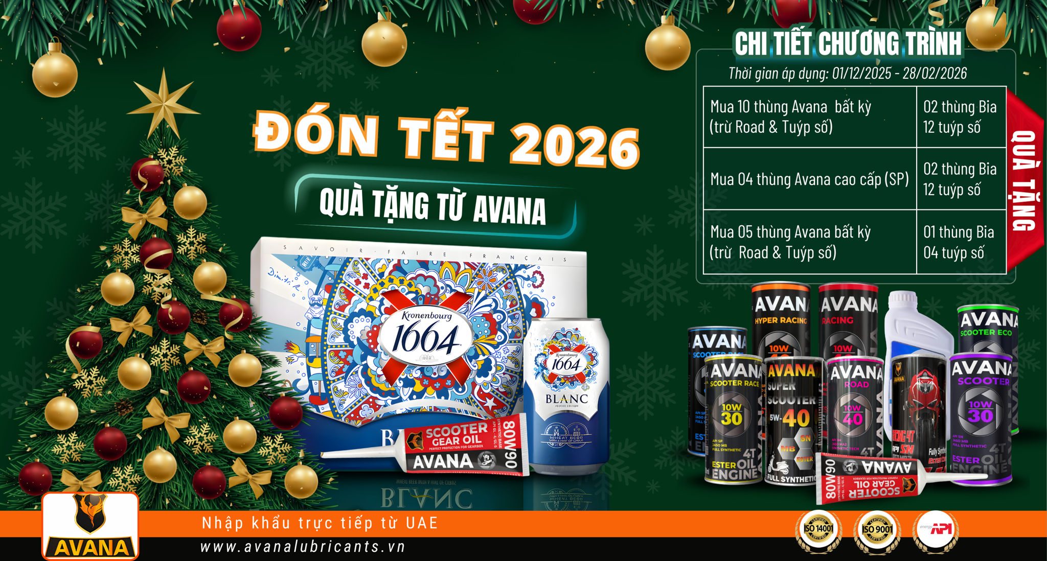 THÔNG BÁO CHƯƠNG TRÌNH KHUYẾN MÃI – ĐÓN TẾT 2026 CÙNG AVANA
