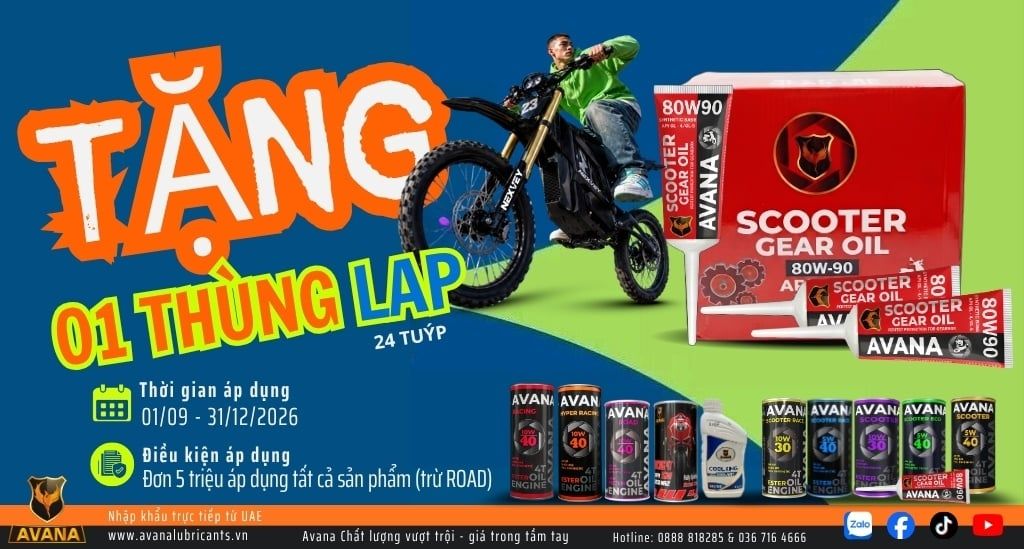 CHƯƠNG TRÌNH KHUYẾN MÃI LỚN TỪ AVANA LUBRICANTS: TẶNG NGAY 01 THÙNG LÁP (24 TUÝP) CỰC HẤP DẪN!