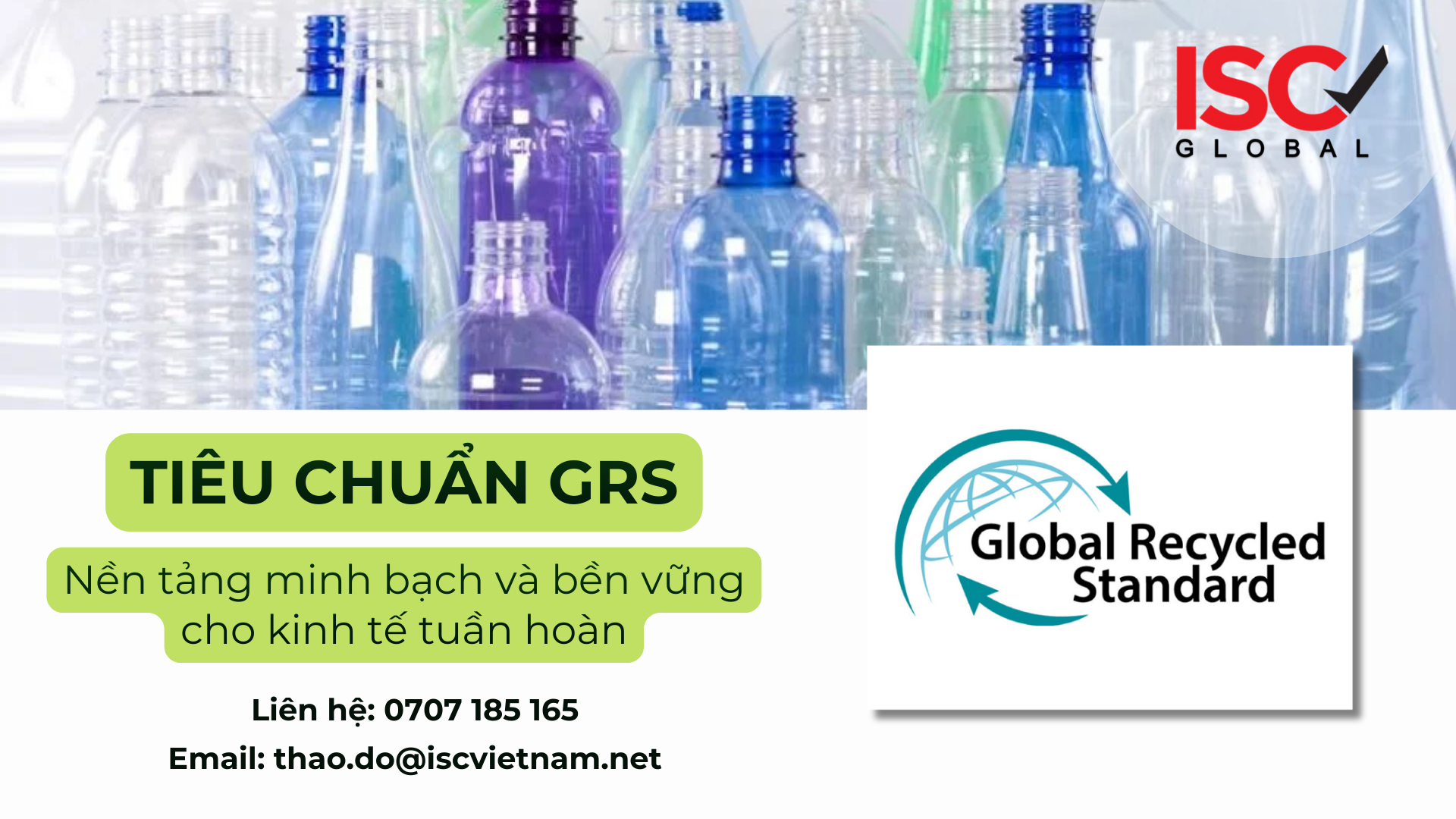 Tiêu chuẩn GRS và ứng dụng bền vững trong ngành nhựa