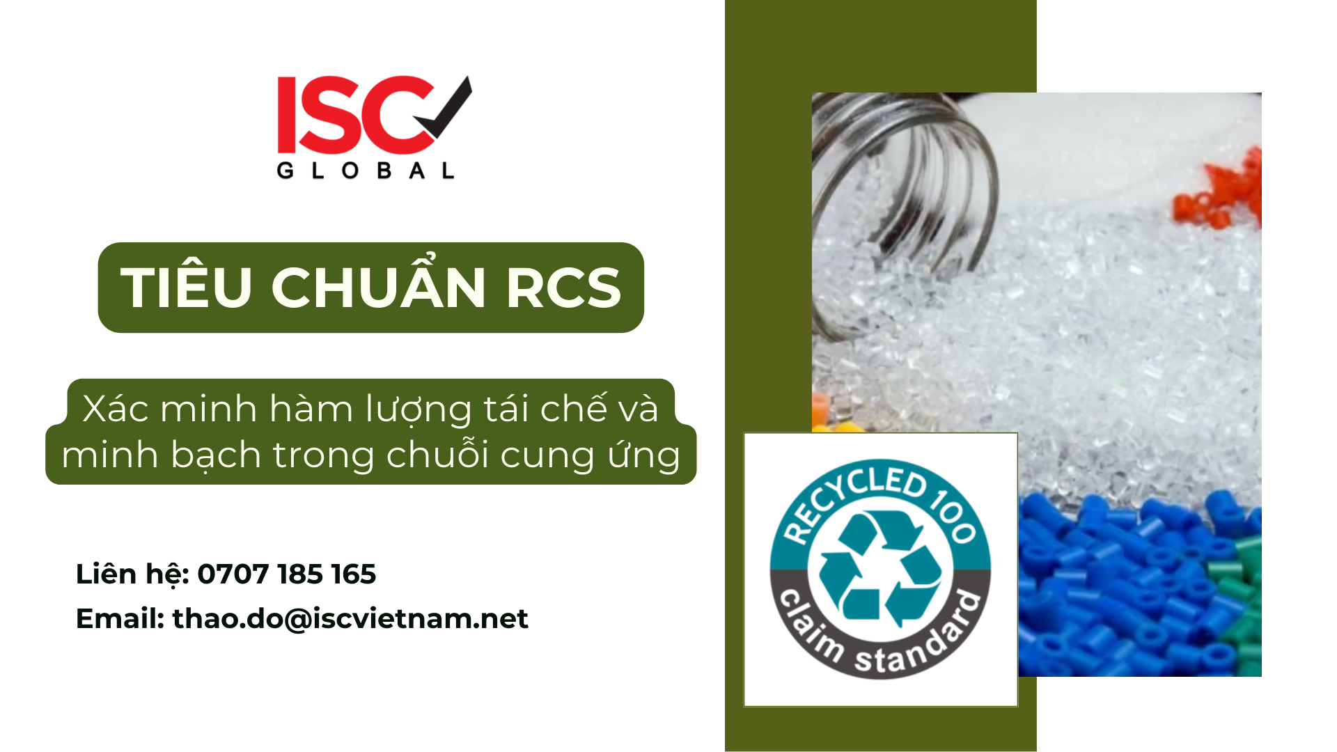 Tiêu chuẩn RCS trong ngành nhựa: Xác minh hàm lượng tái chế và minh bạ ...