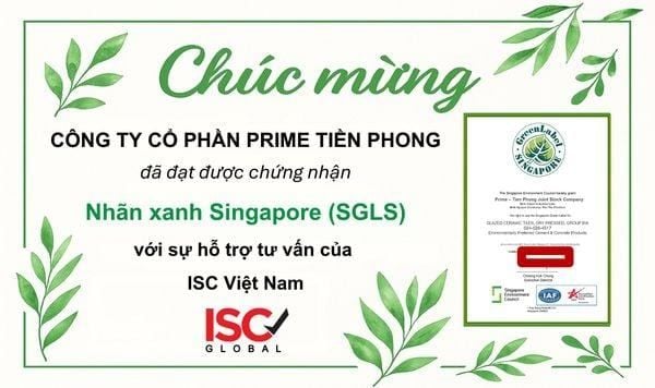 Chúc mừng PRIME TIỀN PHONG đạt chứng nhận SGLS