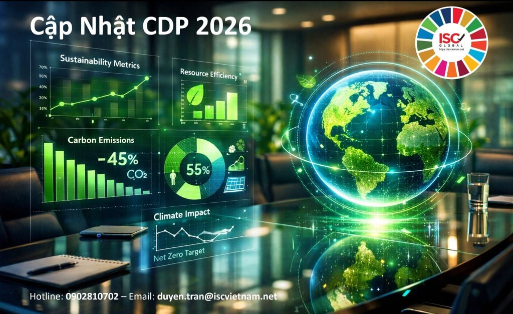 Cập Nhật Toàn Diện Về Khung Báo Cáo CDP 2026: Lộ Trình Mới, Quy Định Nổi Bật Và Giải Pháp Đồng Hành Cùng ISC Việt Nam