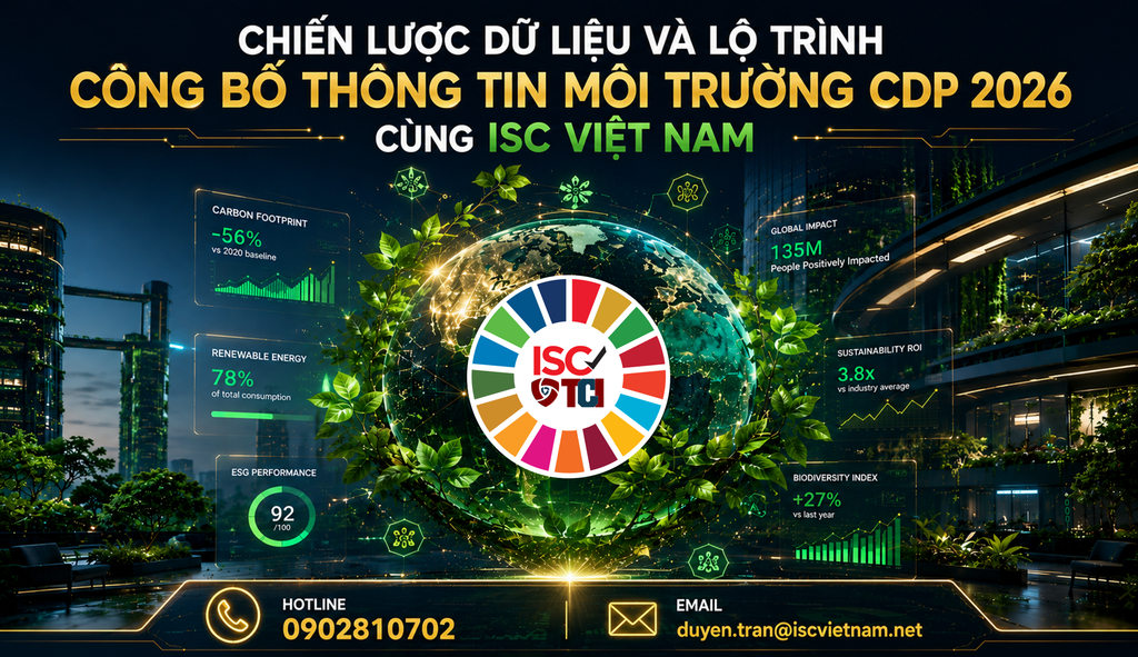 CHIẾN LƯỢC DỮ LIỆU VÀ LỘ TRÌNH CÔNG BỐ THÔNG TIN MÔI TRƯỜNG CDP 2026: ĐỊNH HƯỚNG BỀN VỮNG CHO DOANH NGHIỆP VIỆT NAM