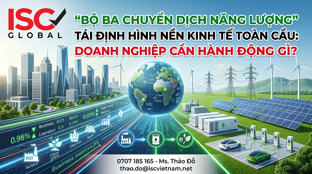“BỘ BA CHUYỂN DỊCH NĂNG LƯỢNG” TÁI ĐỊNH HÌNH NỀN KINH TẾ TOÀN CẦU: DOANH NGHIỆP CẦN HÀNH ĐỘNG GÌ?