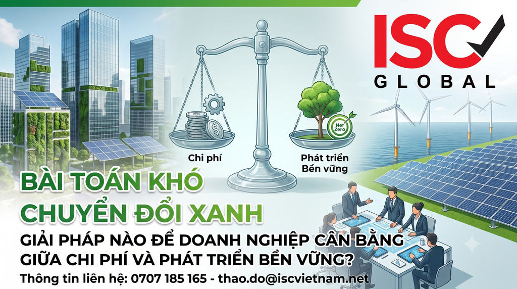 BÀI TOÁN KHÓ CỦA CHUYỂN ĐỔI XANH: GIẢI PHÁP NÀO ĐỂ DOANH NGHIỆP CÂN BẰNG GIỮA CHI PHÍ VÀ PHÁT TRIỂN BỀN VỮNG?