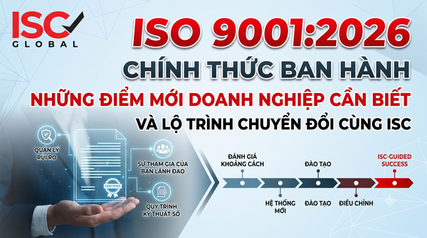 ISO 9001:2026 CHÍNH THỨC BAN HÀNH – NHỮNG ĐIỂM MỚI DOANH NGHIỆP CẦN BIẾT VÀ LỘ TRÌNH CHUYỂN ĐỔI CÙNG ISC