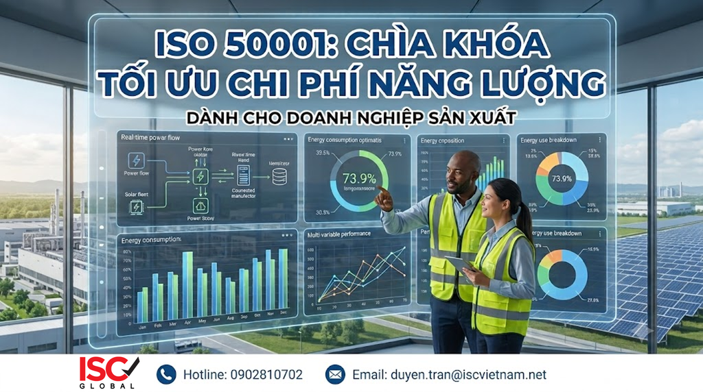 ISO 50001: QUẢN LÝ NĂNG LƯỢNG HIỆU QUẢ CHO DOANH NGHIỆP SẢN XUẤT