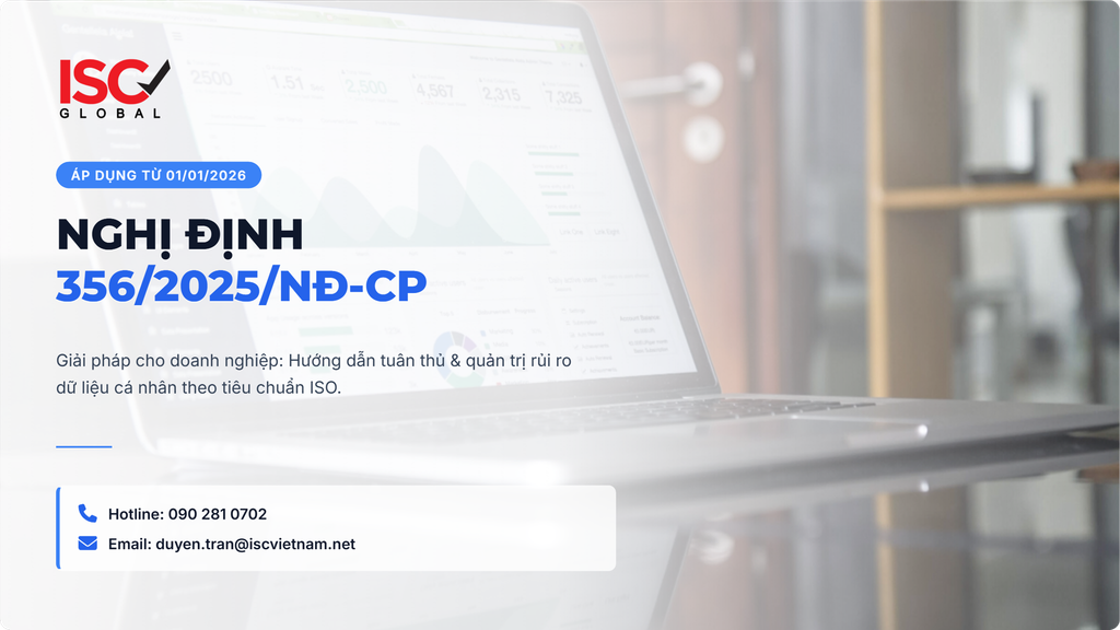 NGHỊ ĐỊNH 356/2025/NĐ-CP: DOANH NGHIỆP CẦN CHUẨN BỊ GÌ ĐỂ TUÂN THỦ VÀ KIỂM SOÁT RỦI RO DỮ LIỆU?