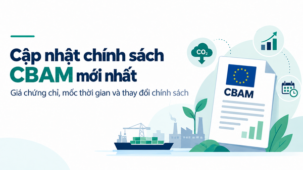 Cập nhật quy định CBAM mới nhất - Giá chứng chỉ CBAM Quý 3/2026