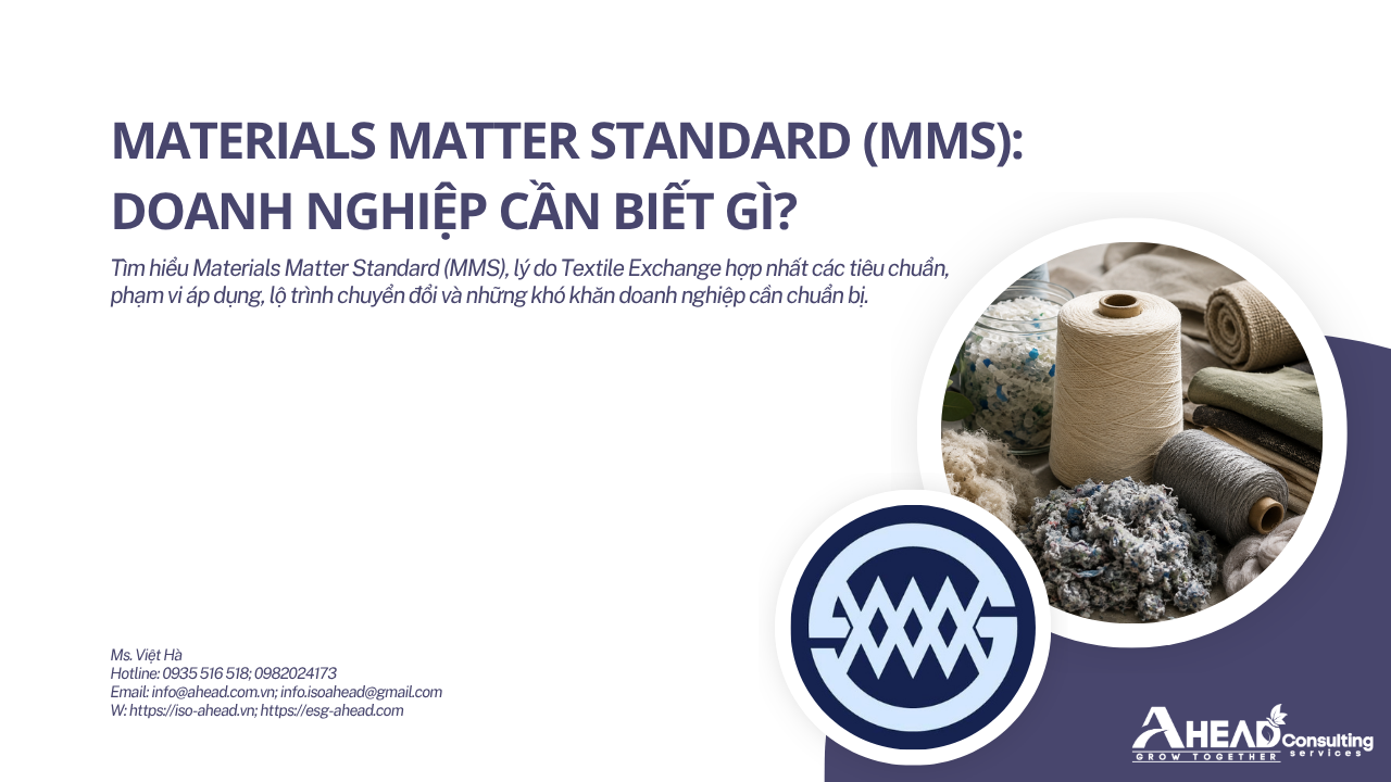 Materials Matter Standard (MMS): Thay thế cho những tiêu chuẩn nào?