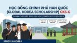 HỌC BỔNG CHÍNH PHỦ HÀN QUỐC GKS-G