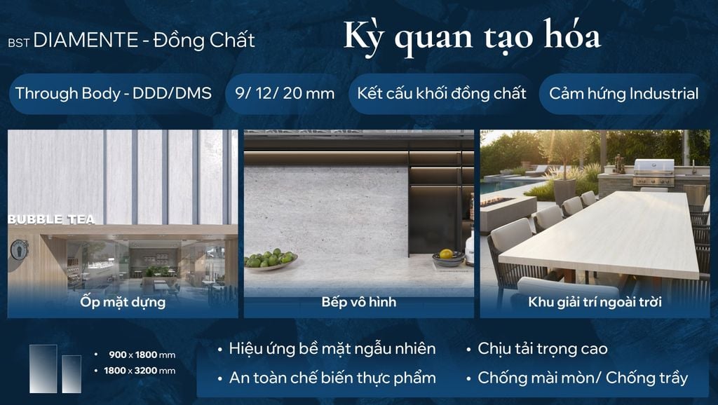 Bộ Sưu Tập Diamente - Đồng chất