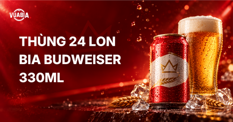 Thùng 24 lon bia Budweiser 330ml lựa chọn đáng cân nhắc