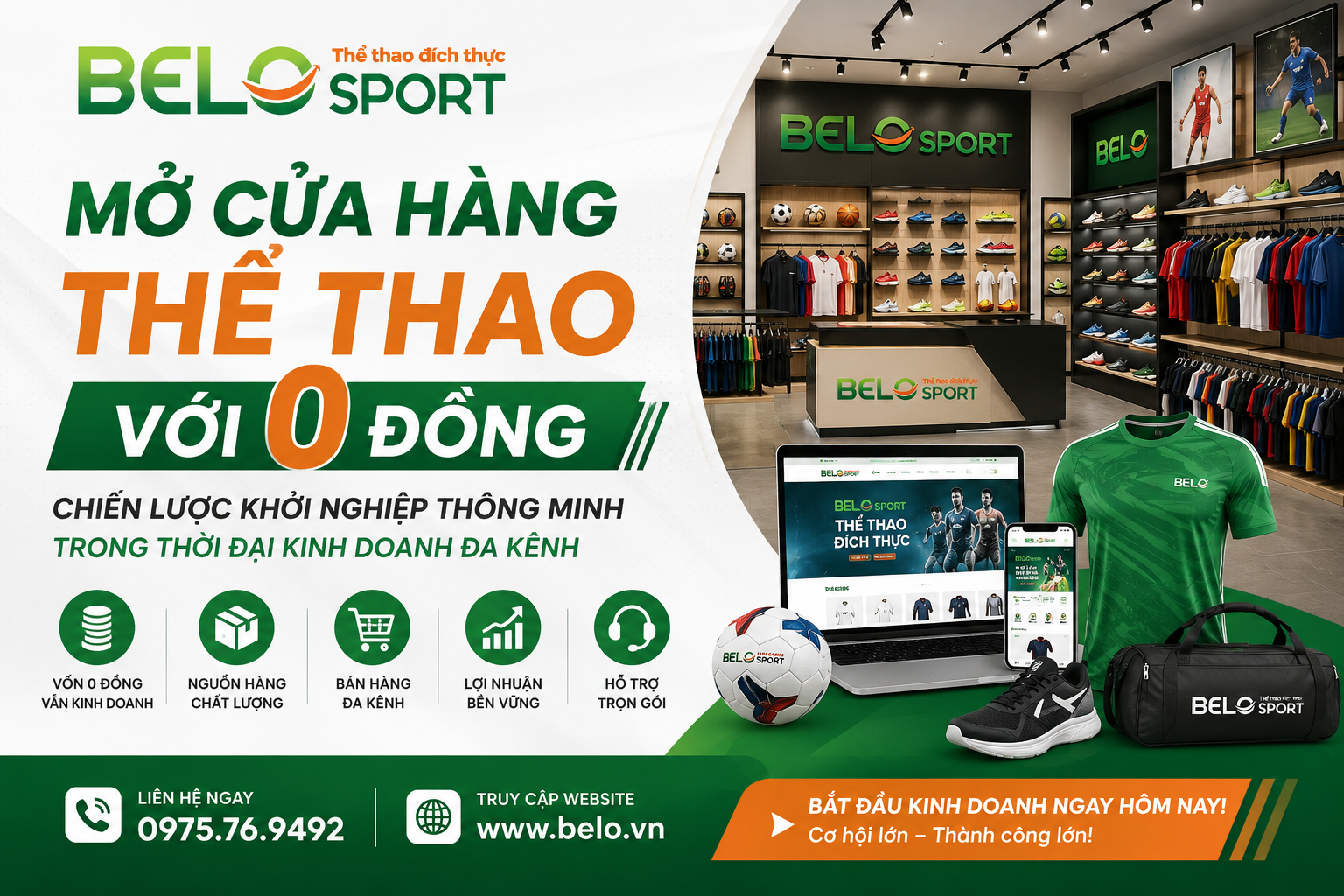 Mở Cửa Hàng Thể Thao Với 0 Đồng – Hướng Dẫn Khởi Nghiệp Chi Tiết
