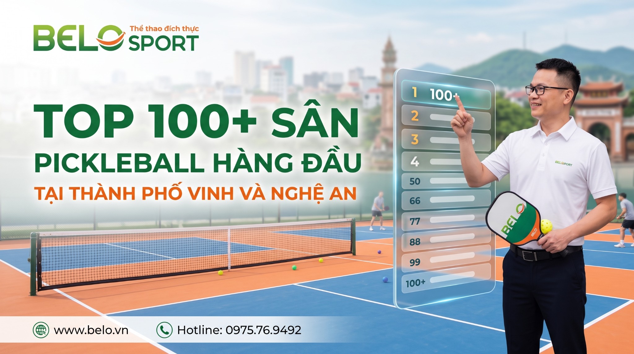 TOP 100+ SÂN PICKLEBALL HÀNG ĐẦU TẠI THÀNH PHỐ VINH VÀ NGHỆ AN