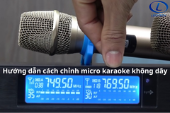 Hướng dẫn cách chỉnh micro karaoke không dây đúng chuẩn