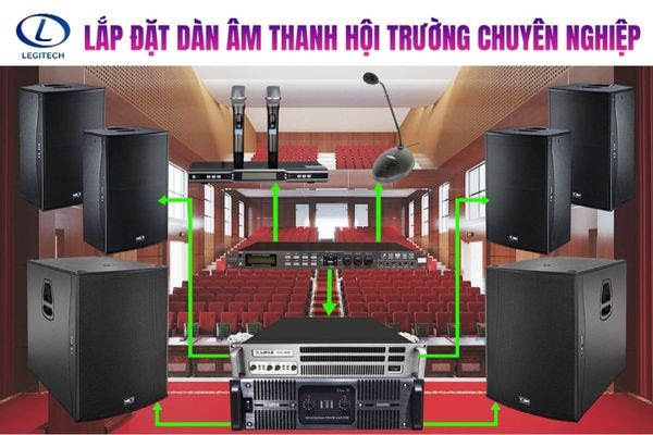 Lắp đặt dàn âm thanh hội trường chuyên nghiệp – Giải pháp trọn gói