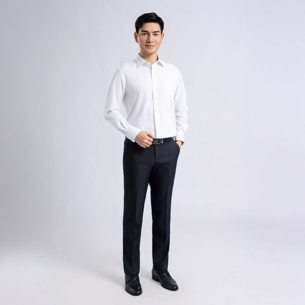 Áo sơ mi trắng dài tay