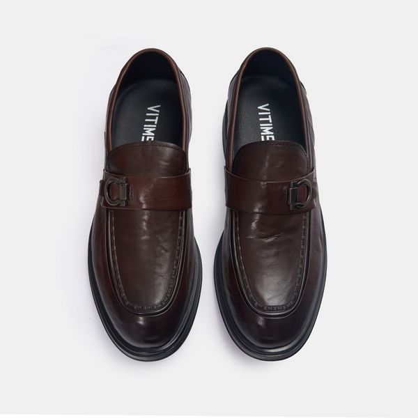 Giày da nam màu nâu VITIMEX
