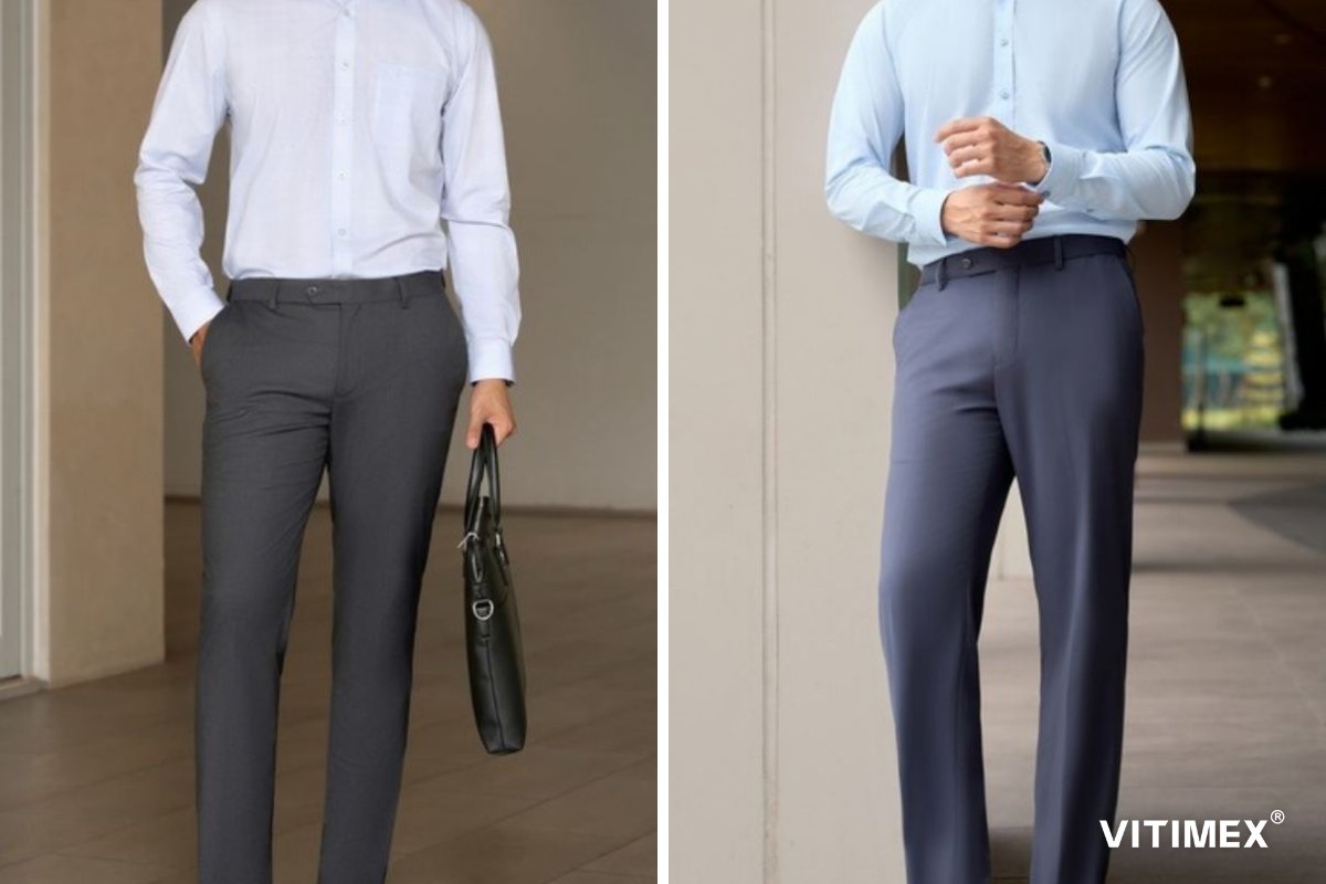Bảng size áo sơ mi nam VITIMEX: áo sơ mi vừa size khi sơ vin