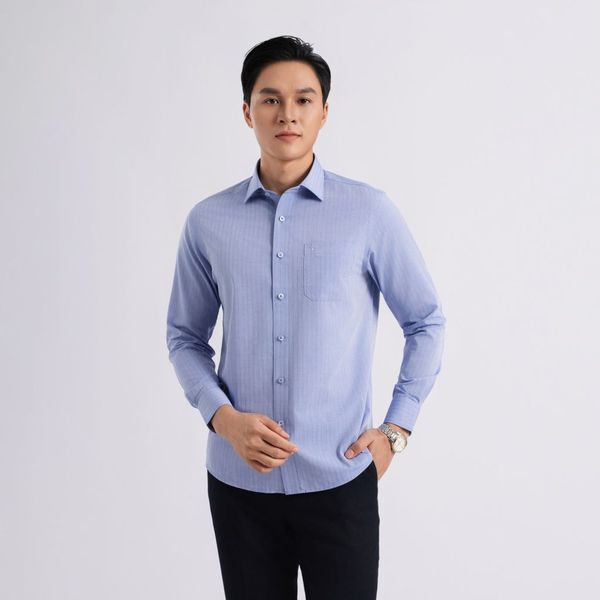 Vì sao áo sơ mi dài tay Regular được nhiều nam giới yêu thích?