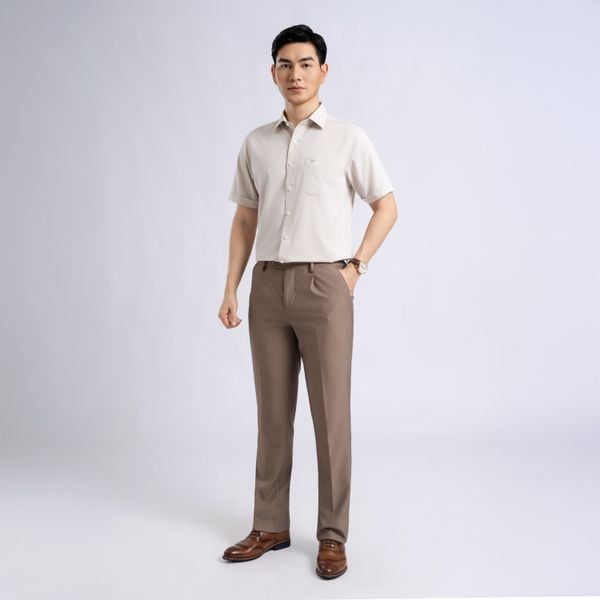 Áo sơ mi ngắn tay trơn&nbsp;có khả năng biến hóa linh hoạt