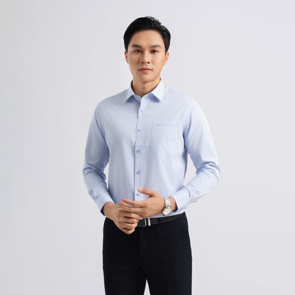 Áo sơ mi dài tay dáng ôm lịch lãm trong mọi phong cách