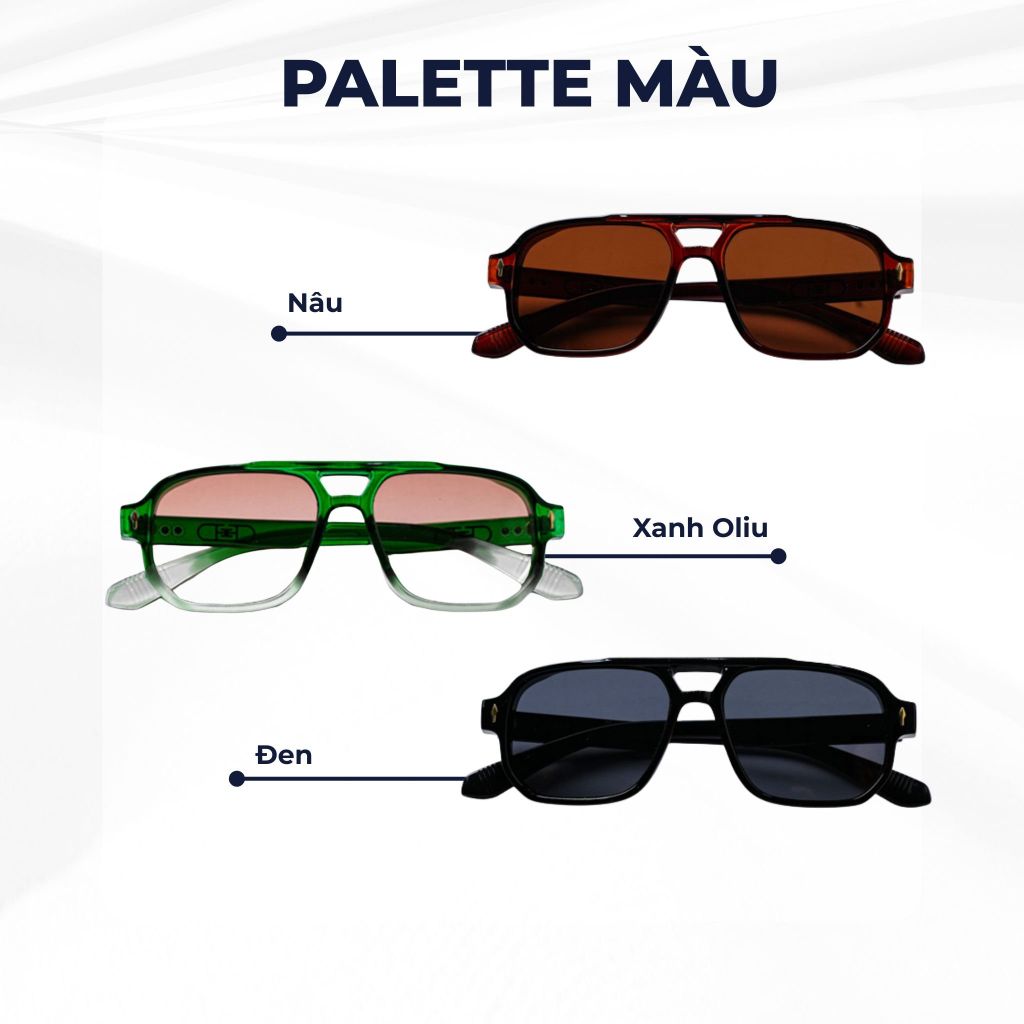 bảng màu kính mát acetate