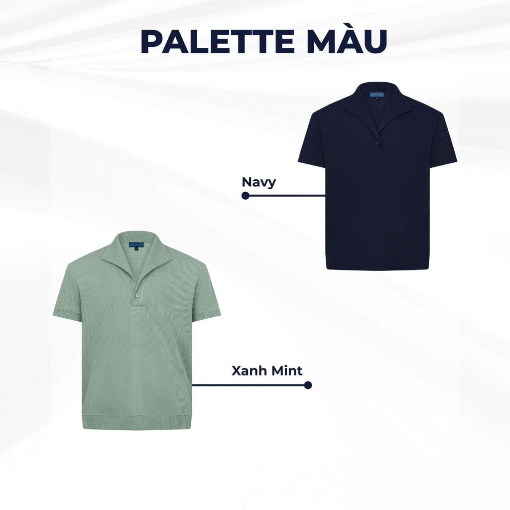 mô tả bảng màu áo polo palma