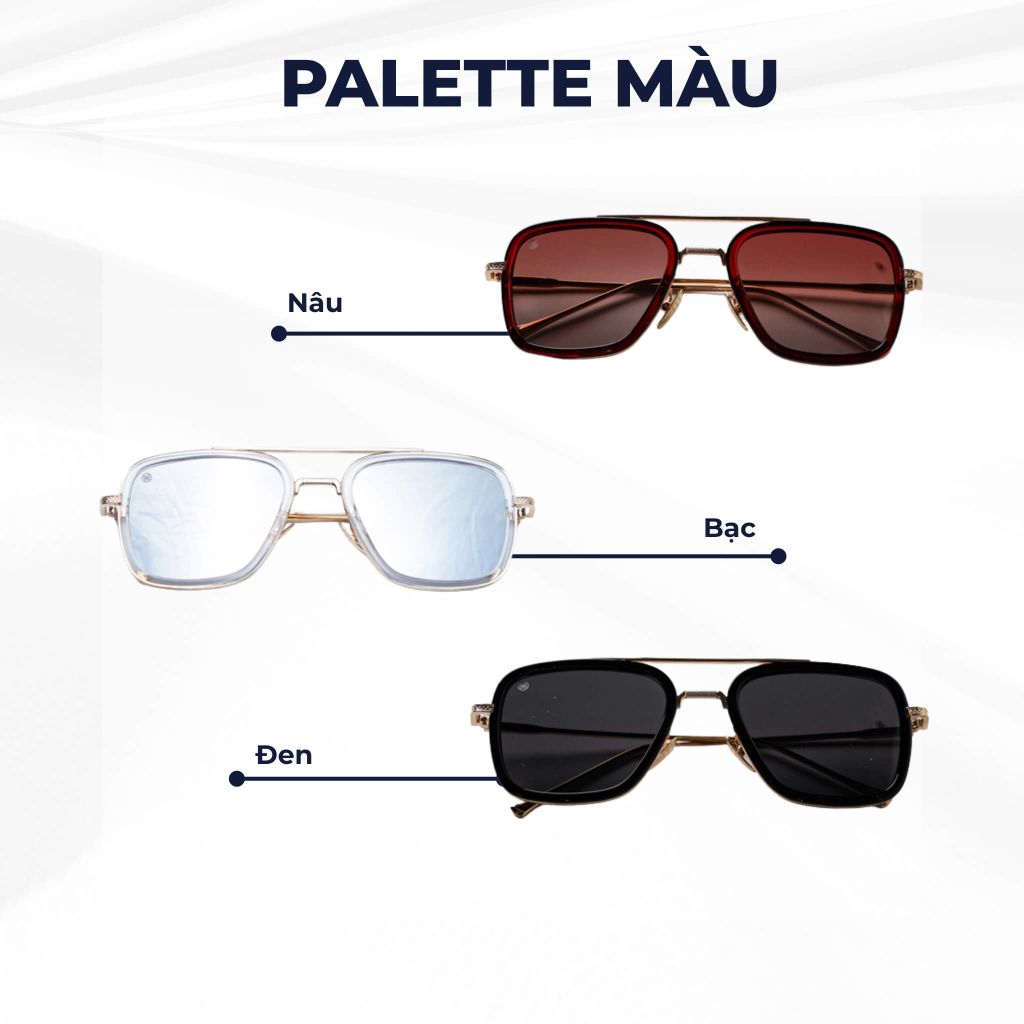 bảng màu Kính mát metal