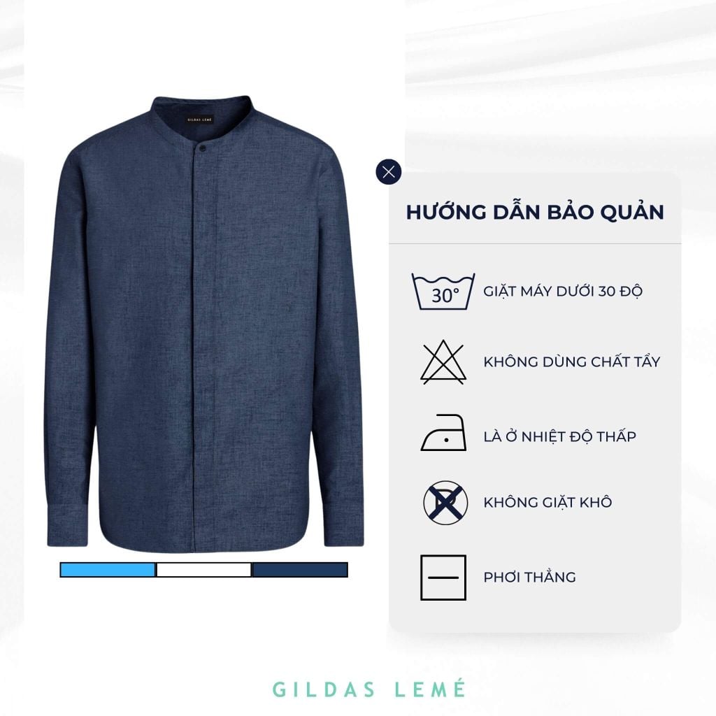 hướng dẫn bảo quản áo sơ mi luxurious linen