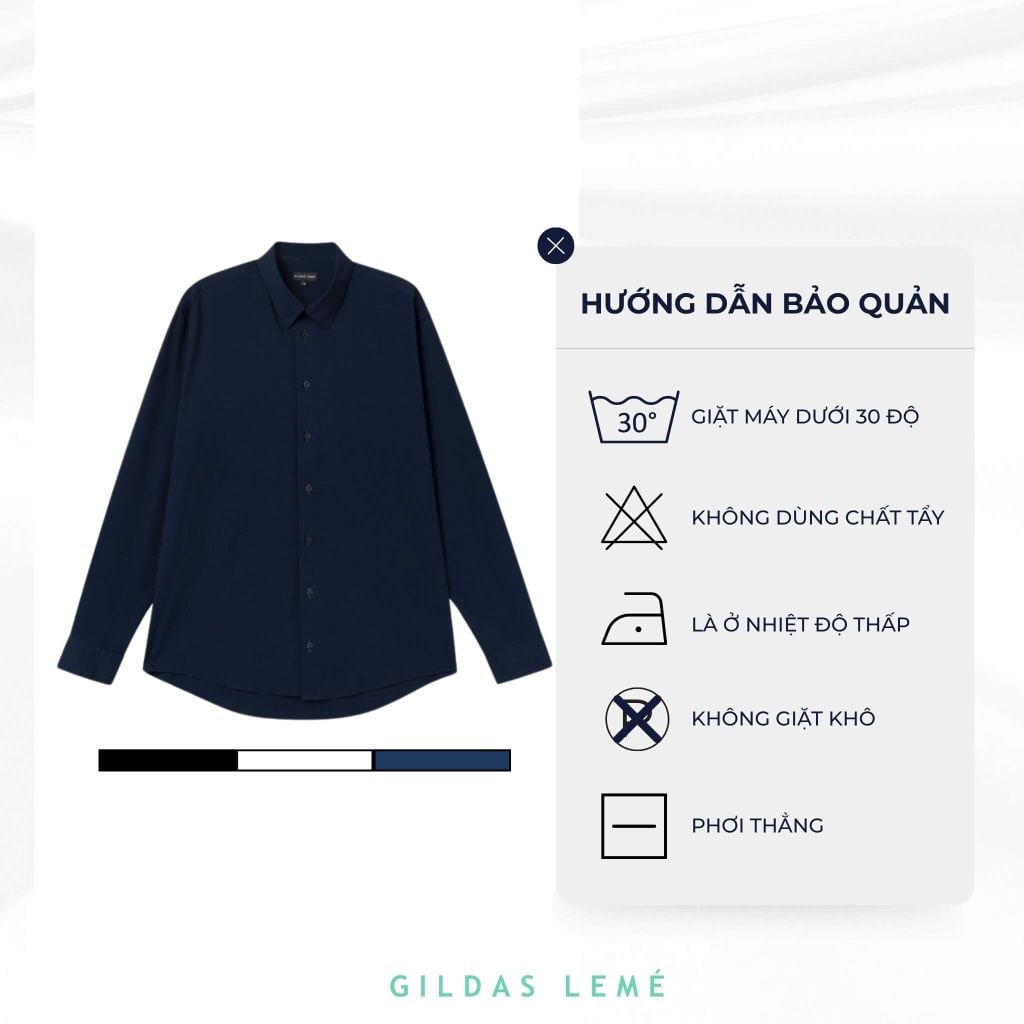 hướng dẫn bảo quản áo sơ mi bamboo riviera