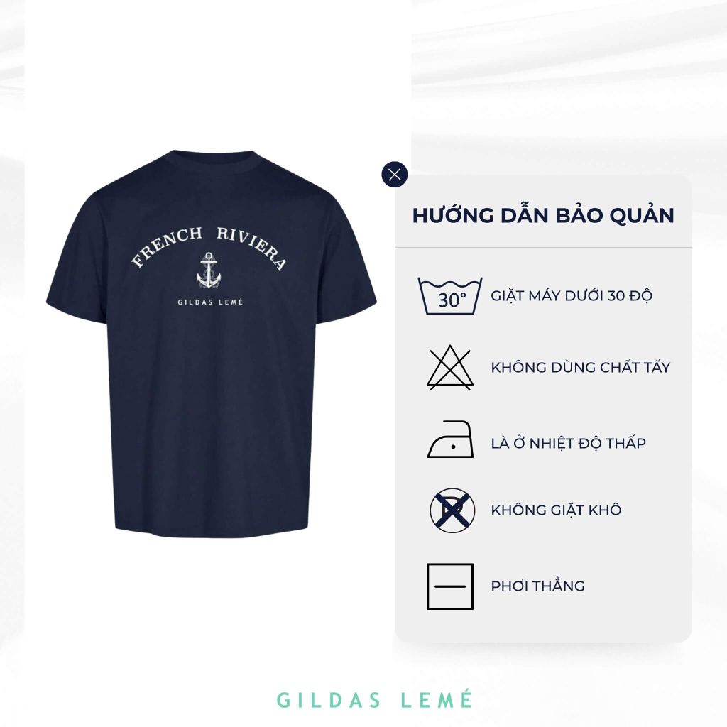 hướng dẫn bảo quản áo thun french riviera