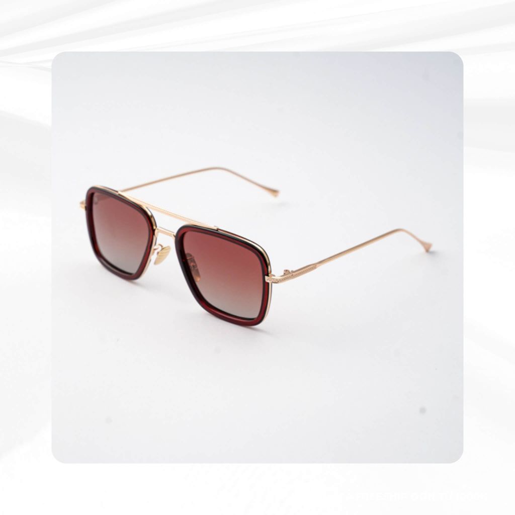 Kính mát metal nâu